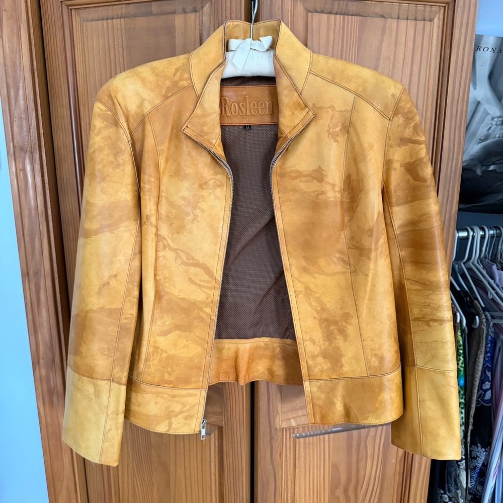 Vintage Rosleen XL Genuine Leather Women’s Jacket Lined